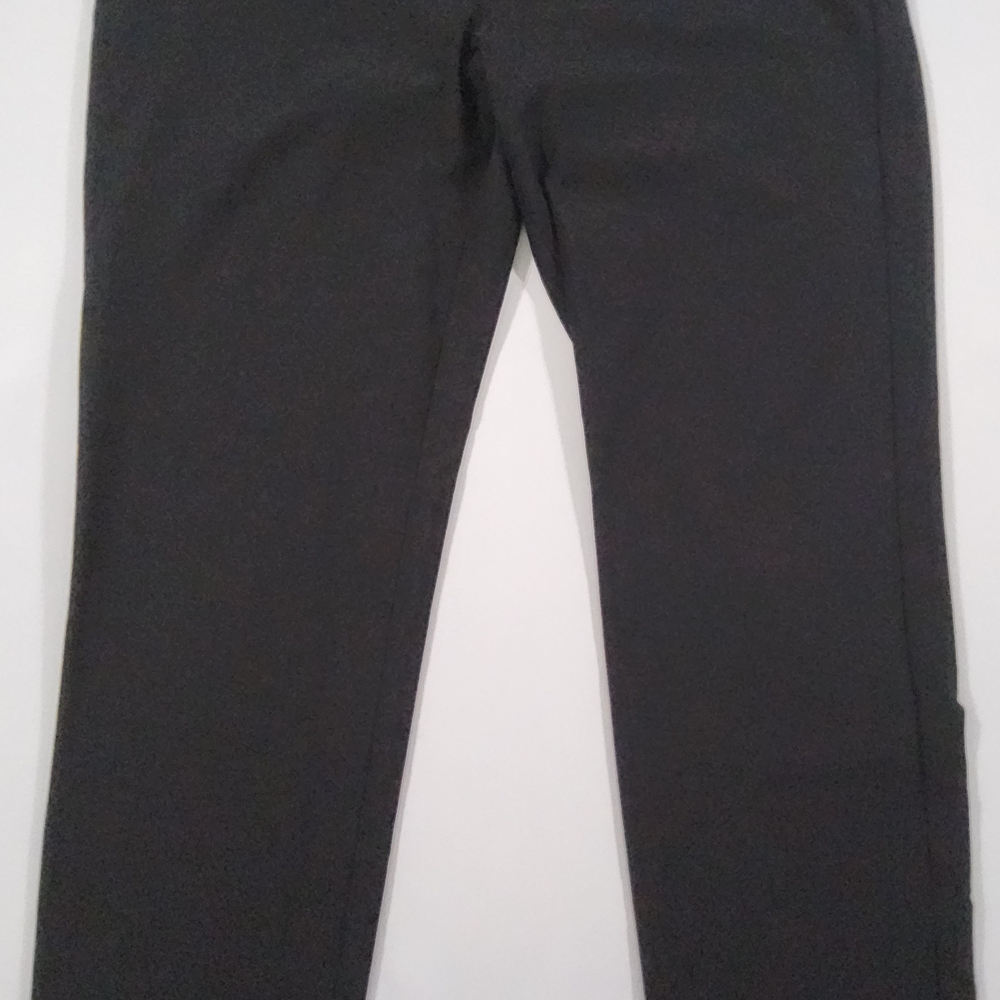 Eileen Fisher M Black Pull-On Straight Pants | Minimalist Workwear | USA Made